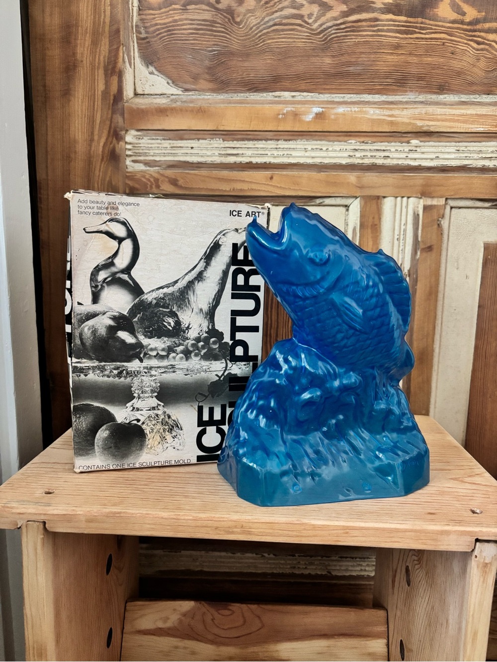 Blue Fish Ice Sculpture Mold-Original Box-10” tall